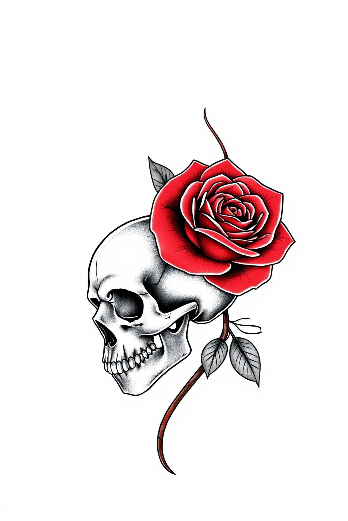 Rose and Skull Combo